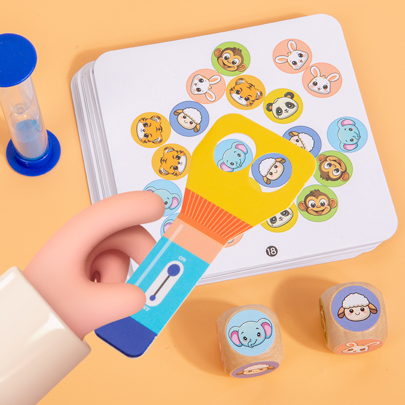 Puzzle de madera infantil ejercicio de reacción competencia para mejorar el pensamiento lógico del bebé juegos de entrenamiento de padres e hijos