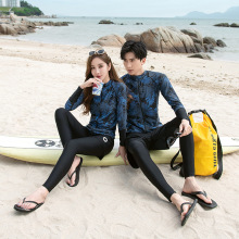 胖mm200斤加大码冲浪潜水服女长袖长裤保守水母衣浮潜五件套泳衣