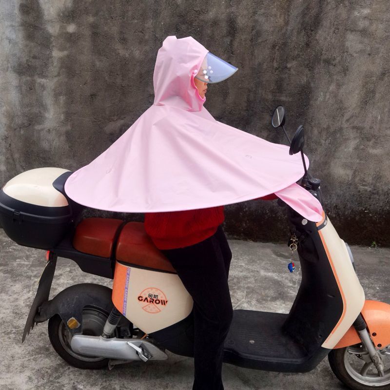 レインコート電気自動車専用オートバイのレインコートは豪雨防止成人男女全身にレインコートのつばを厚くする|undefined