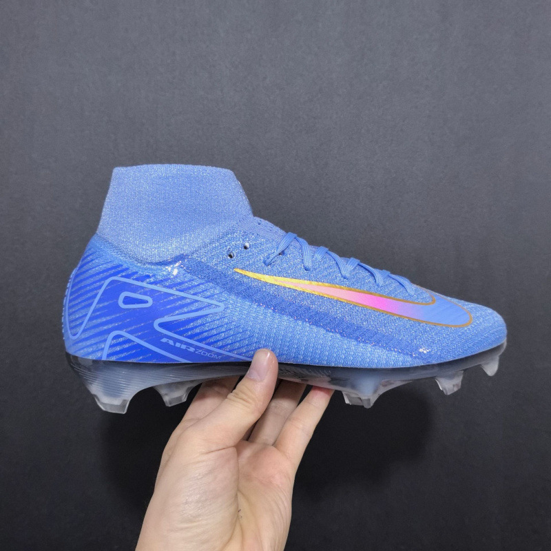 Zapatos de comercio exterior Superfly zapatos de fútbol de combate real para hombres Assassin 16 zapatos deportivos de punto de alta altura zapatos de fútbol de moda FG para mujeres