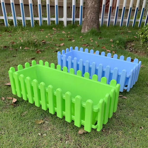 Fence pot rectangular thickened extra large balcony vegetable garden potted succulent colored plastic resin flower pot