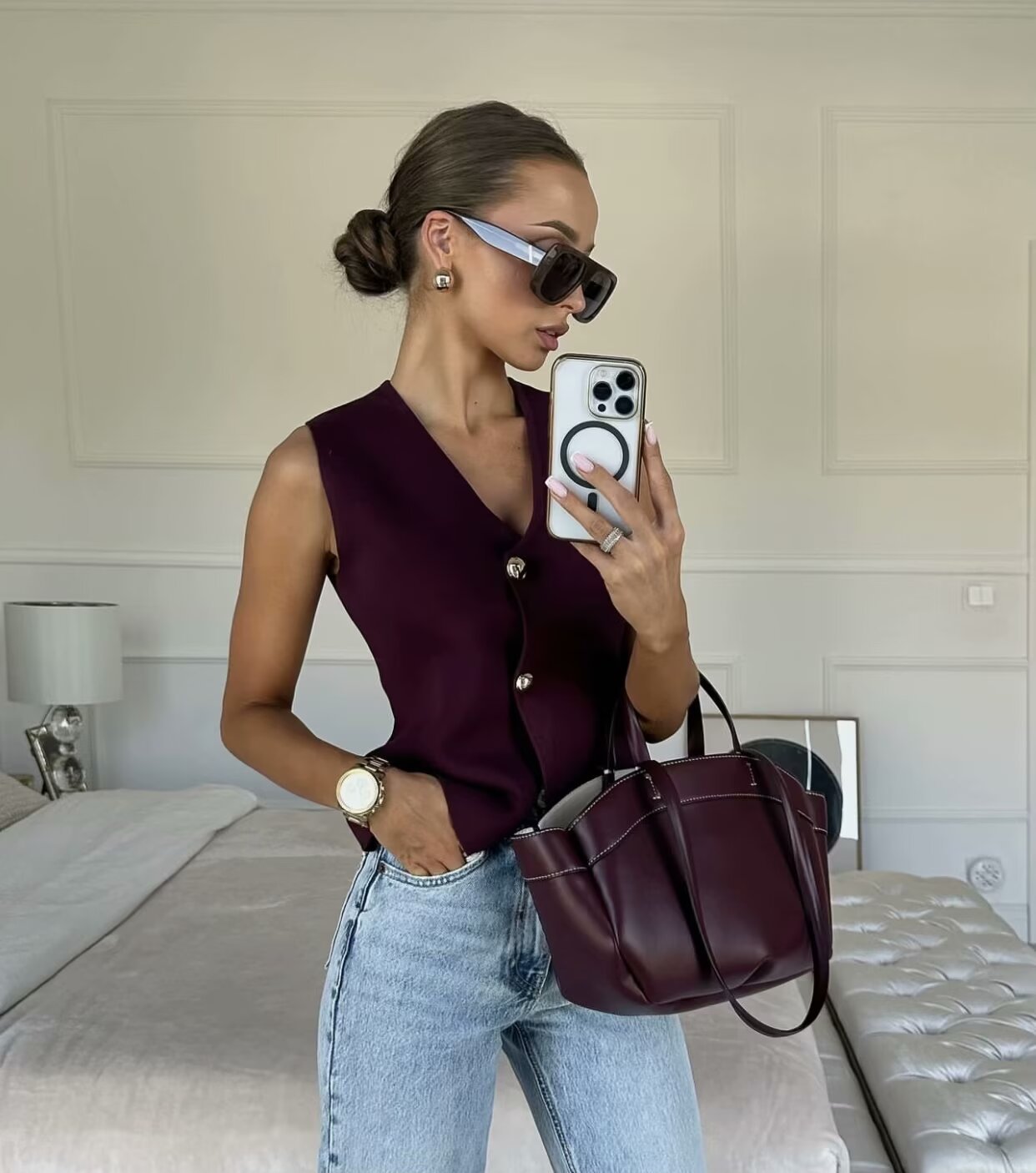 Wholesale Women's Polyester Knit Streetwear Solid Color Horse Blazers display picture 13