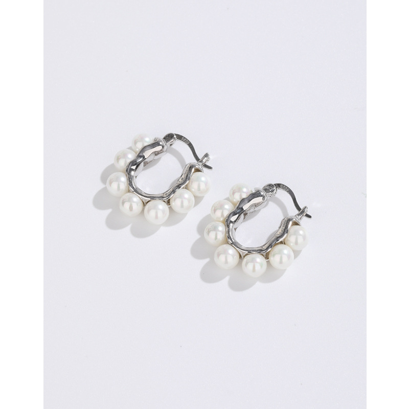 Pendientes de cuentas-con tapones de plástico