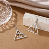 Retro earrings, triangle, wish, European style, wholesale