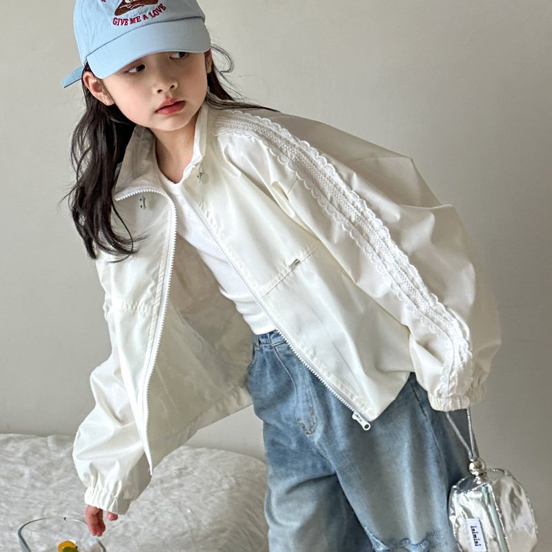 Little Red Fish Girls' Spring Jacket 2026 New Fashionable Children's Stylish Jacket for Older Girls Casual Top