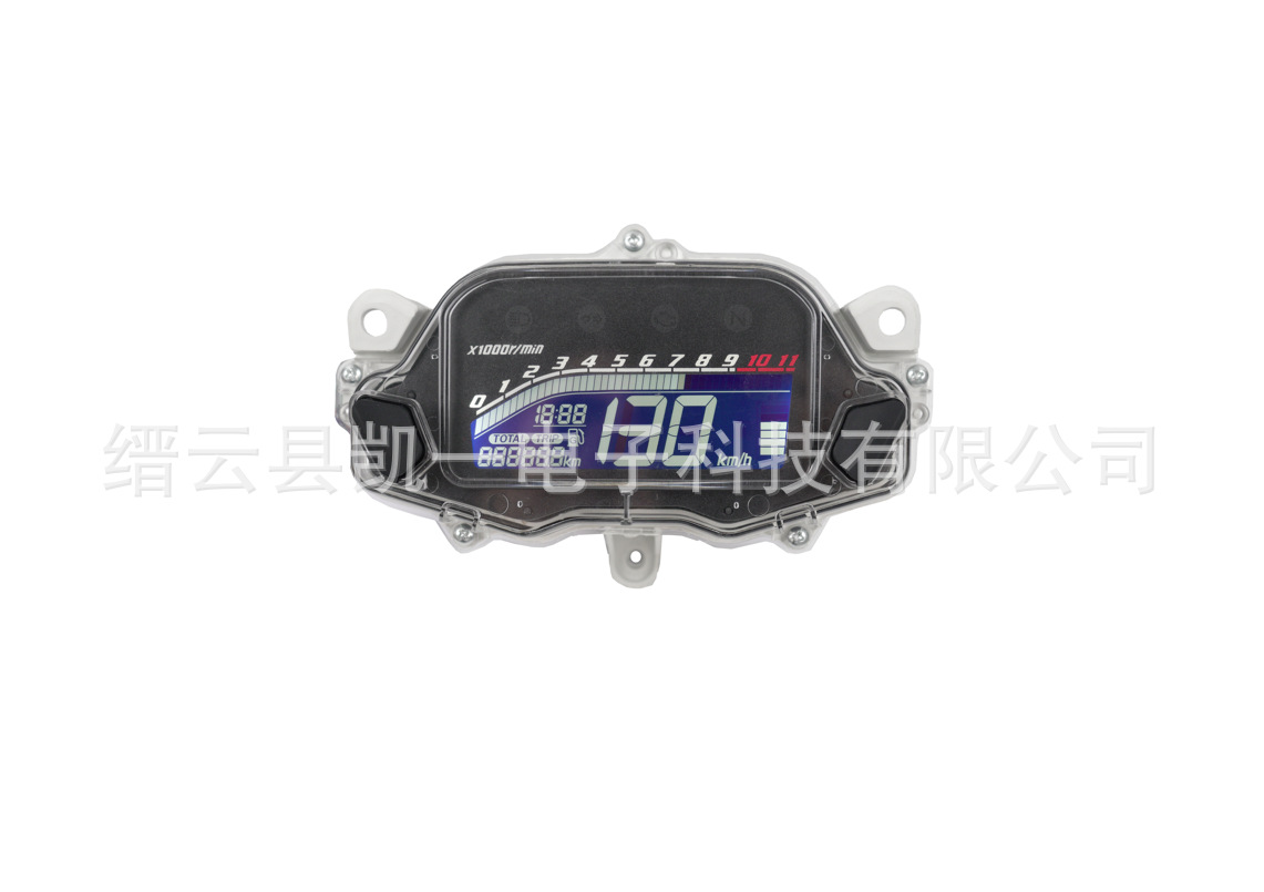 Cross-Border Wholesale Latin American Motorcycle Instrument Panel Cg160 Digital Color Display Multi-Function Instrument Lcd Instrument Panel