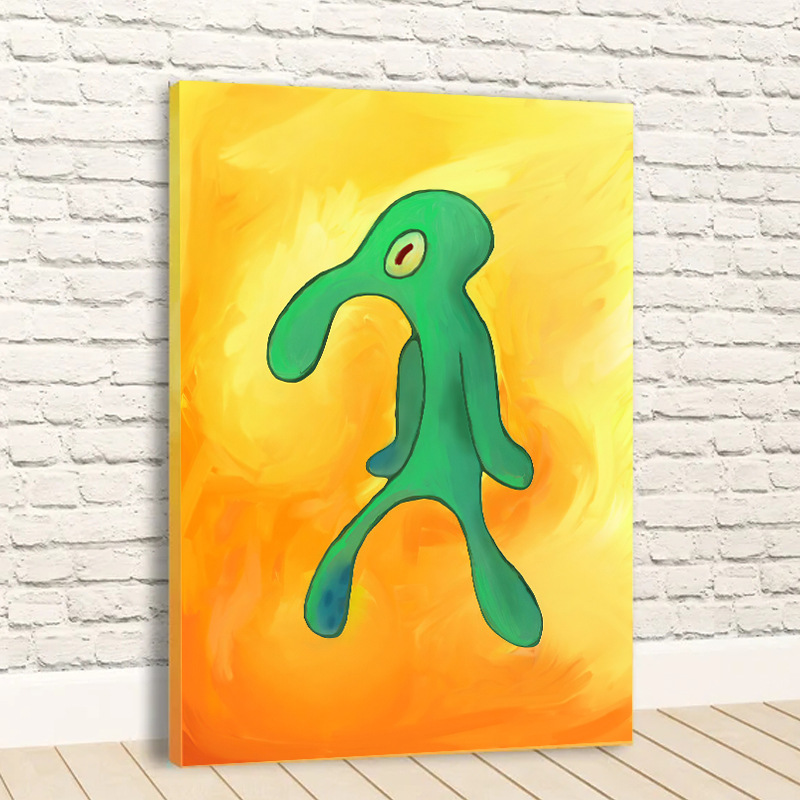 Cross-Border Octopus Game Canvas Painting Inner Frame Frameless Painting Study Wall Art Mural Living Room Decorative Painting