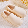 Waterproof demi-season slippers, footwear, non-slip fleece keep warm bag platform for pregnant