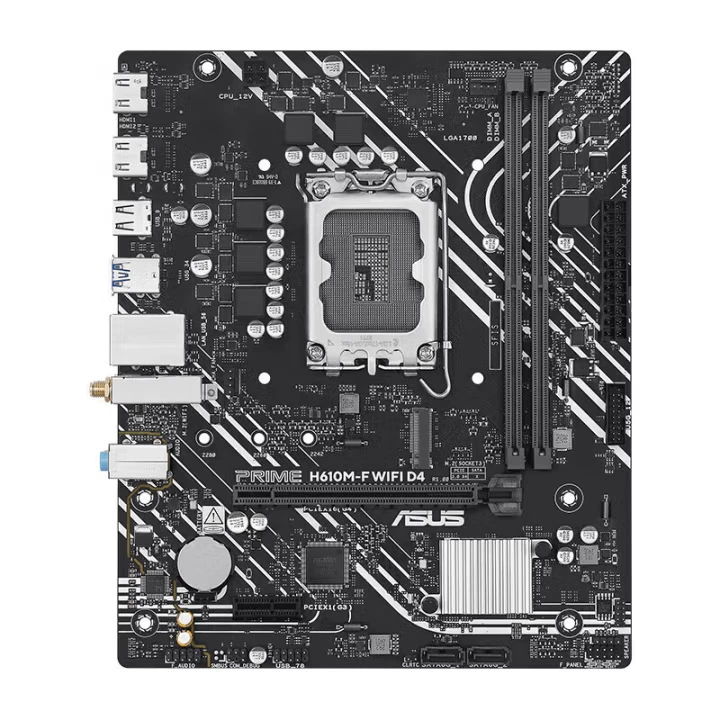 Материнская плата ASUS PRIME H610M-F WIFI D4 для ПК, подходит для процессоров 12-го, 13-го и 14-го поколений