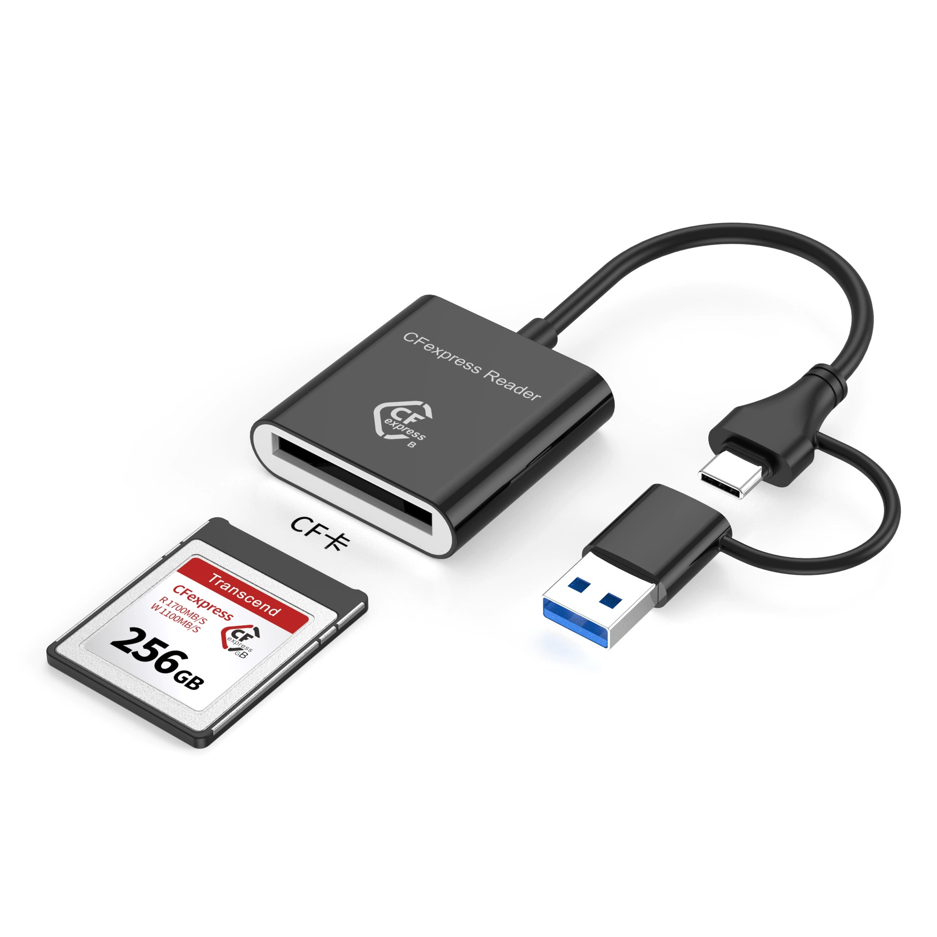 Новый USB3.2 высокоскоростной картридер CFEXPRESS TYPE B считыватель памяти 10Gbps передача