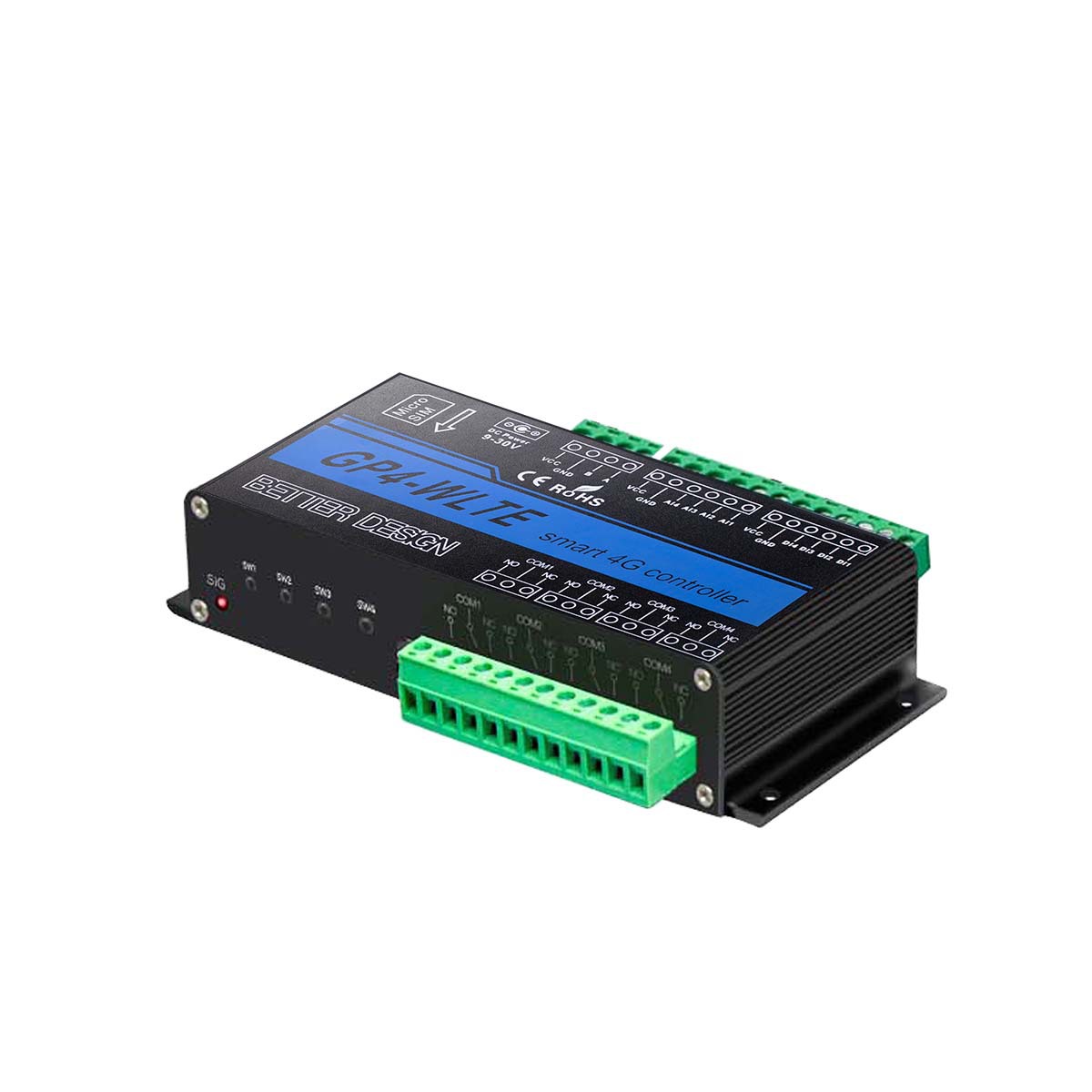 4G模拟量4-20MA检测手机APP远程控制液位土壤温湿度氨气报警推送