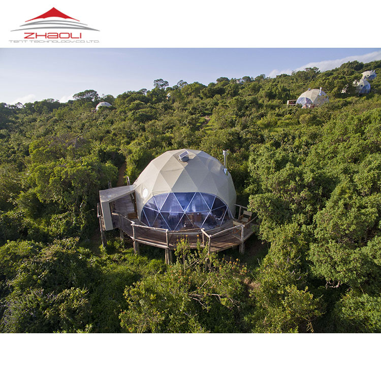 6米直径3/1透明网红民宿球形星空帐篷圆顶篷房dome tent factory