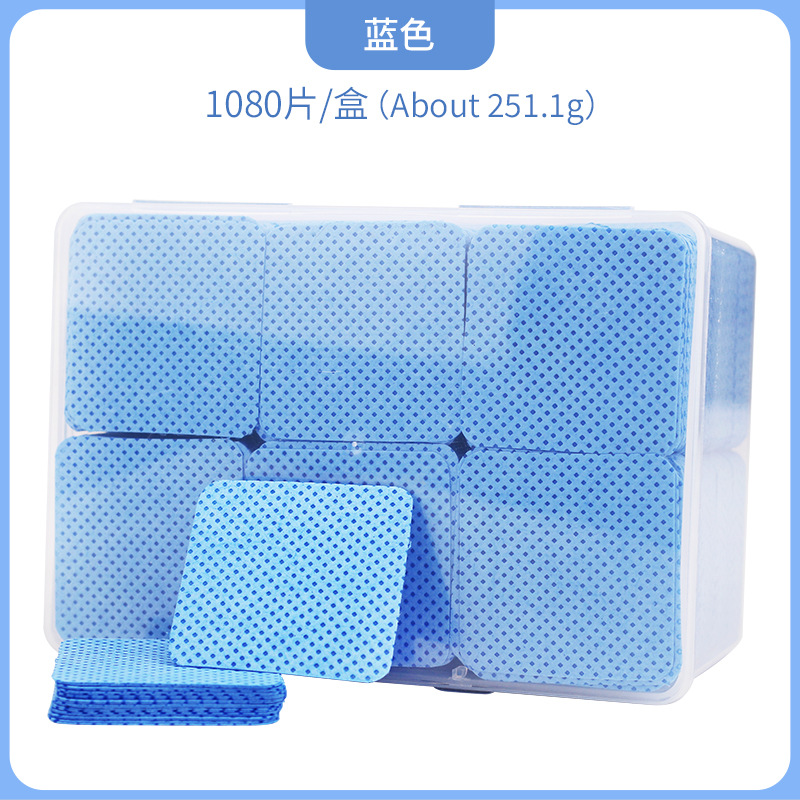 1080 piezas de pegamento de pestañas botella de tela de limpieza de uñas mágicas limpieza de algodón sin cabello limpieza de algodón de uñas