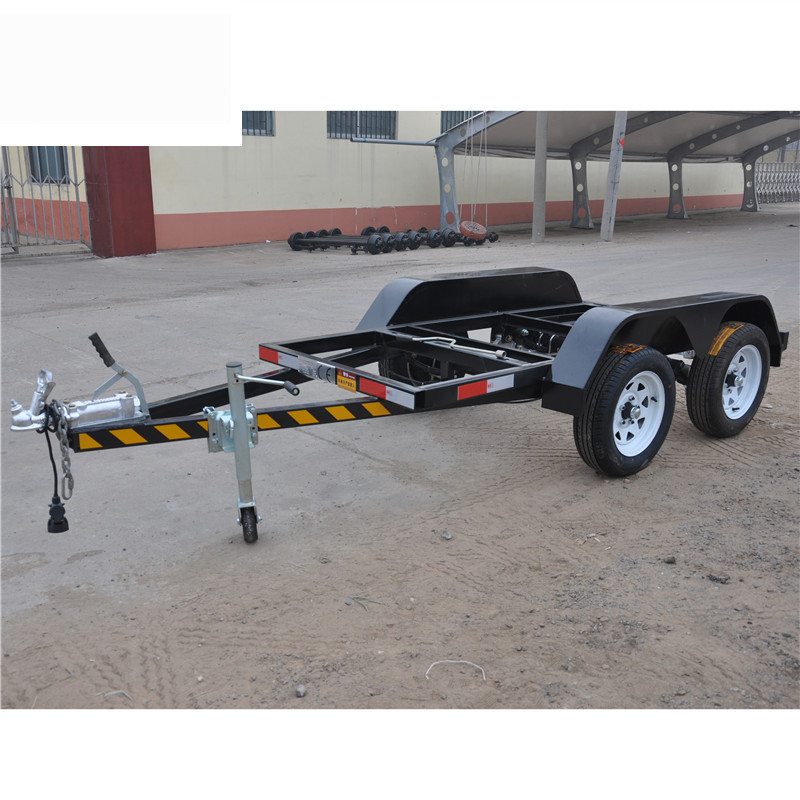1吨水罐拖车底盘 发电机组拖车底盘 骨架拖车框架拖车