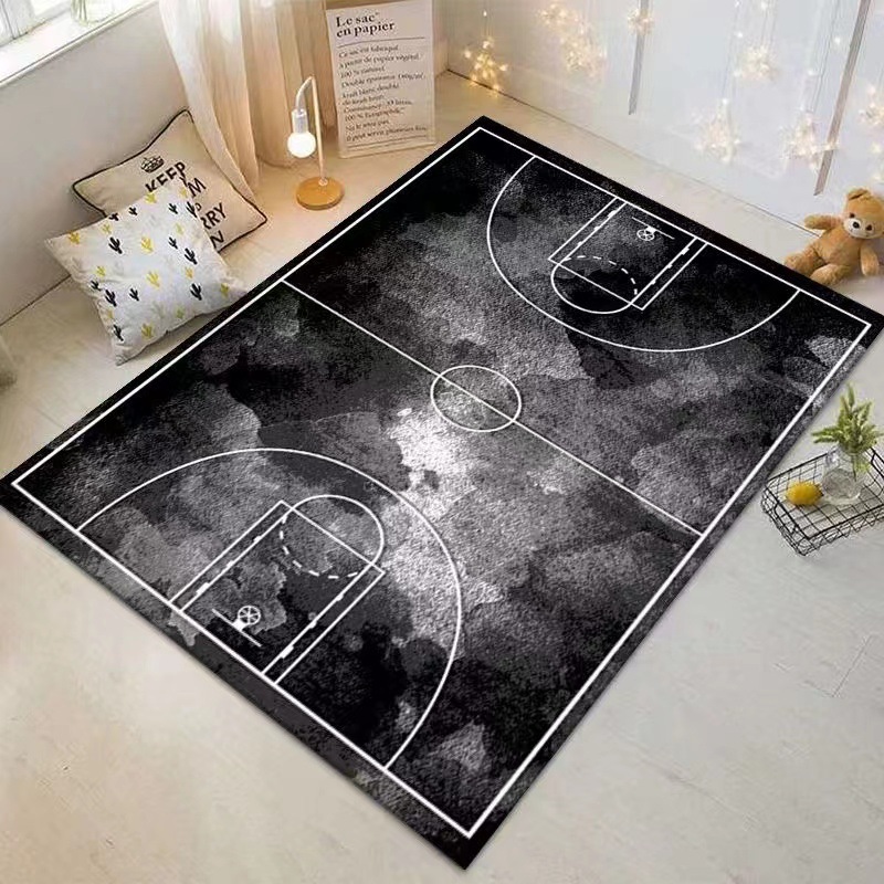 Carefully selected NBA basketball theme living room sofa decorative floor mats children's room football field full mat game rugs