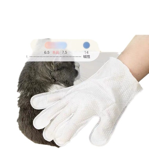 Pet wet wipes gloves, portable no-wash deodorizing wet wipes for cats and dogs, tear-stained cat cleaning supplies wholesale
