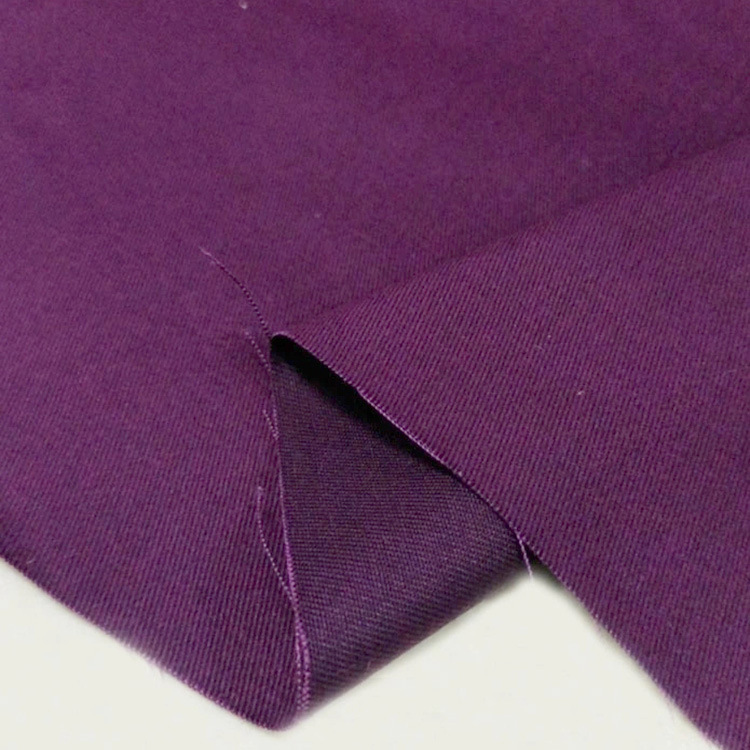 Precio de fábrica de tela de algodón twill tela textil de algodón puro color sólido vestido sostenible tela de algodón