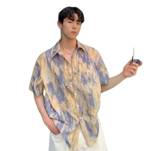 Retro Loose Striped Long-Sleeve Shirt for Men and Women, Versatile and Stylish High-End Japanese Inspired Basic Collar Shirt for Casual Trendy Outfits