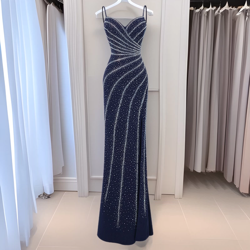 Платье без рукавов с подтяжками премиум-класса новый яркий бриллиант темперамент