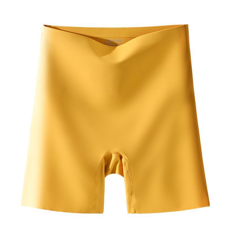 Summer Ice Silk Invisible Safety Underpants No Slip No Roll Pajama Bottoms Two-in-One Plus Size Hip Lift Shorts Two-Way Wear