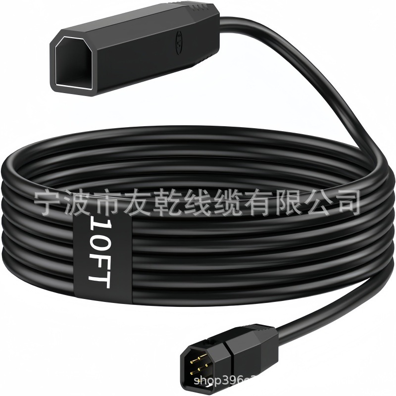 跨境亚马逊Humminbird 720096-2 ECM30传感器延长线30 英尺黑色
