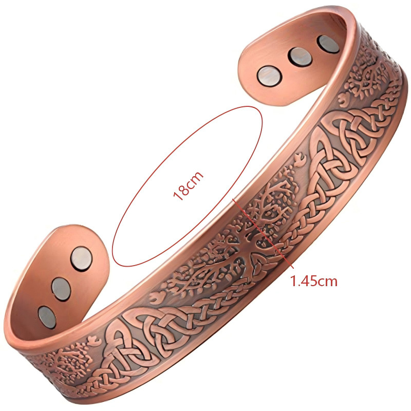 Pulsera de aleación explosiva transfronteriza spot al por mayor pulsera de imán de viento europeo y americano retro pulsera de aleación magnética hombres