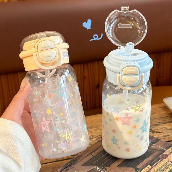 Cute plastic high quality cartoon summer straw for students with…