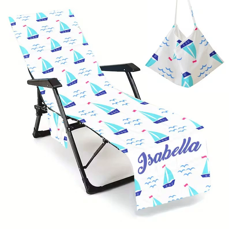Чехол для шезлонга, пляжное полотенце, сумка для пляжного полотенца, 3D цифровое микрофибровое банное полотенце с ручкой, доставка за 2 дня