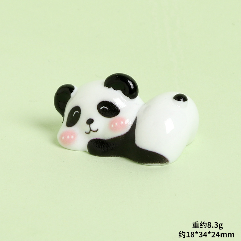 立体樹脂かわいいレッサーパンダかわいい diy ジュエリーアクセサリークリエイティブデスクトップ車の装飾小さな装飾品人形|undefined