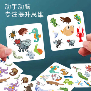 Customized Children's Memory Training Puzzle Cards Crazy Matching Parent-Child Early Education Enlightenment Picture Recognition Cards