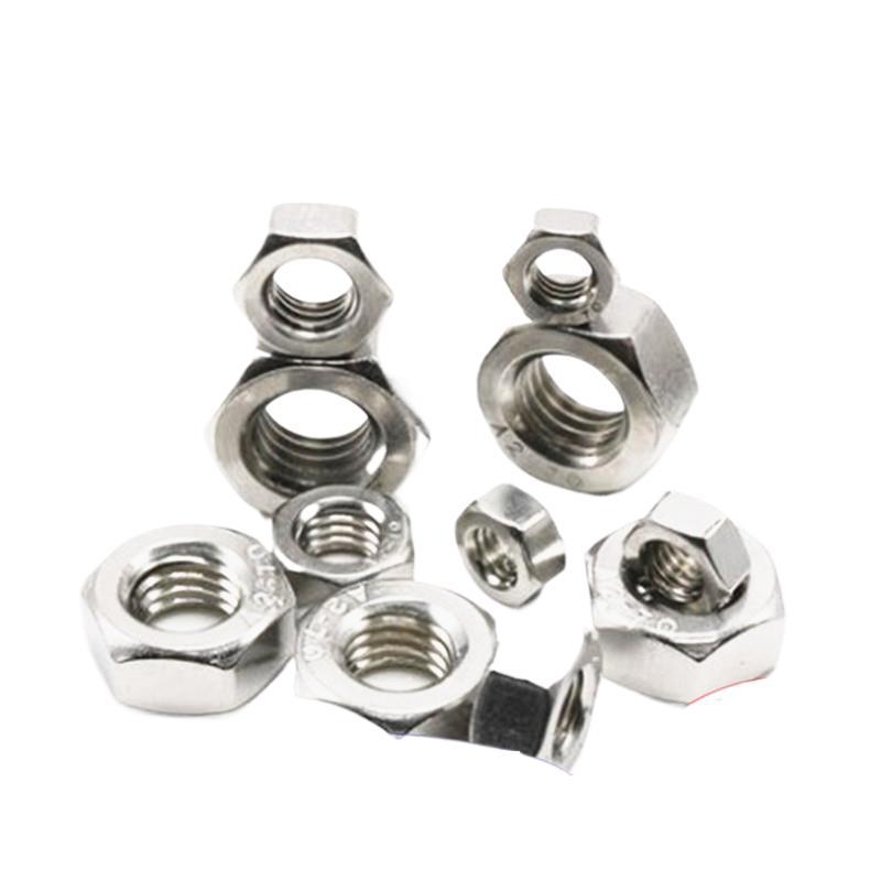 304不锈钢螺母201六角螺帽316螺丝帽M2M3M4M5M6M8M10M12M14M16-33