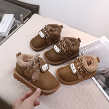 2025冬季新款大棉宝宝棉鞋 加绒保暖可爱卡通软底童鞋批发5005