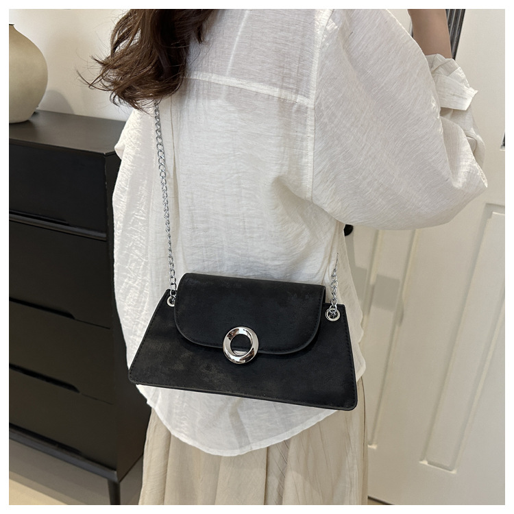 Borsa a tracolla da lavoro versatile a catena color caramella da donna, casual, semplice e alla moda, in PU, 2024_voghion.com