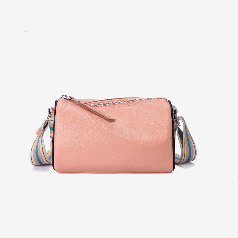Nuevo bolso cruzado de cuero genuino para mujer, bolso tipo almohada de alta gama, moderno, versátil y a la moda, bolso de hombro informal de nicho de cuero de vaca