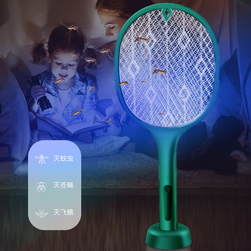 折り畳み式電気蚊取り充電式家庭用強力蚊取りランプ二合一蚊取り神器リチウム電池ハエ蚊取り|undefined