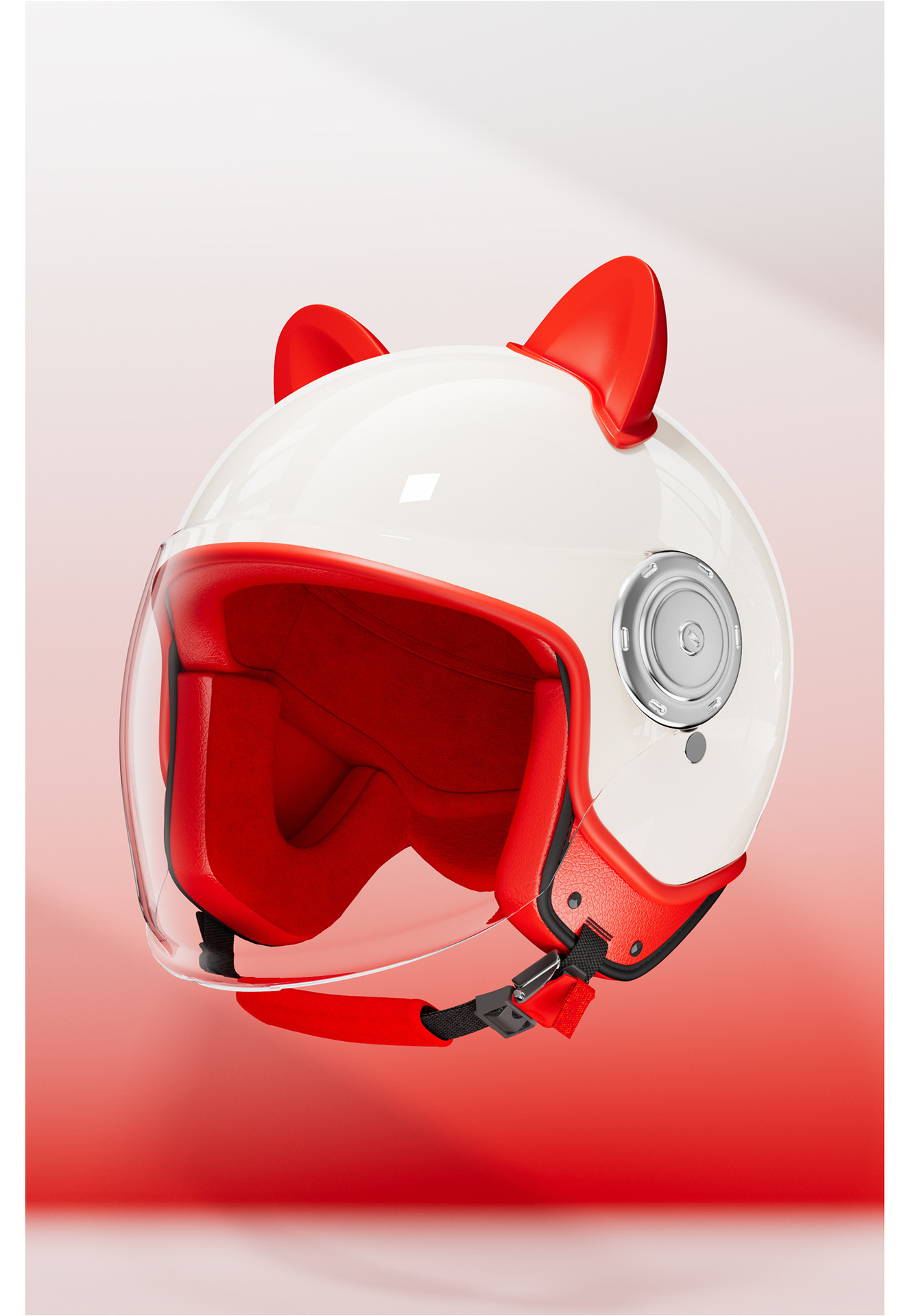 Cable Helmet Electric Vehicle Women's Winter Warm Motorcycle Full-Face Helmet Men's Retro 3C Certified Safety Helmet Cute