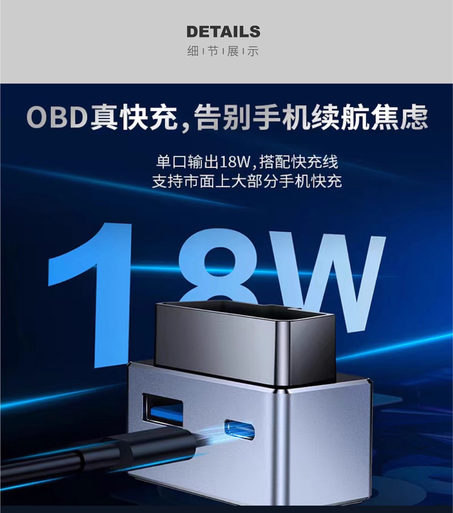 Suitable for Tesla Docking Station Model3 New 3/Y Dual-Port Obd Car Fast Charging Hidden Pd Charger