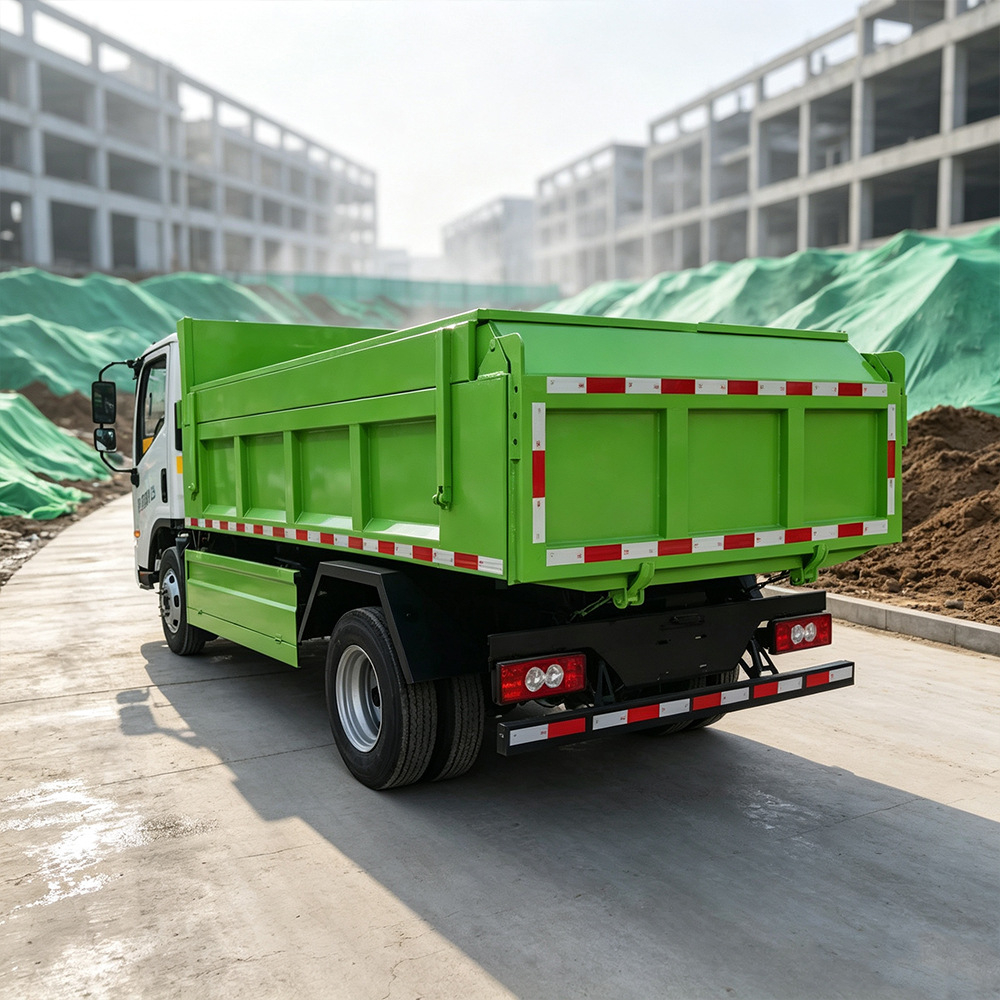 Medium-sized 8-ton self-loading garbage truck, sanitation transfer vehicle, hydraulic self-loading, fully sealed, anti-drip self-loading truck