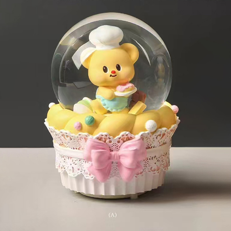 クリエイティブギフト回転トロイの木馬クリスタルボール誕生日プレゼント振り子友達ユニコーンオルゴール卸売りプレゼント|undefined