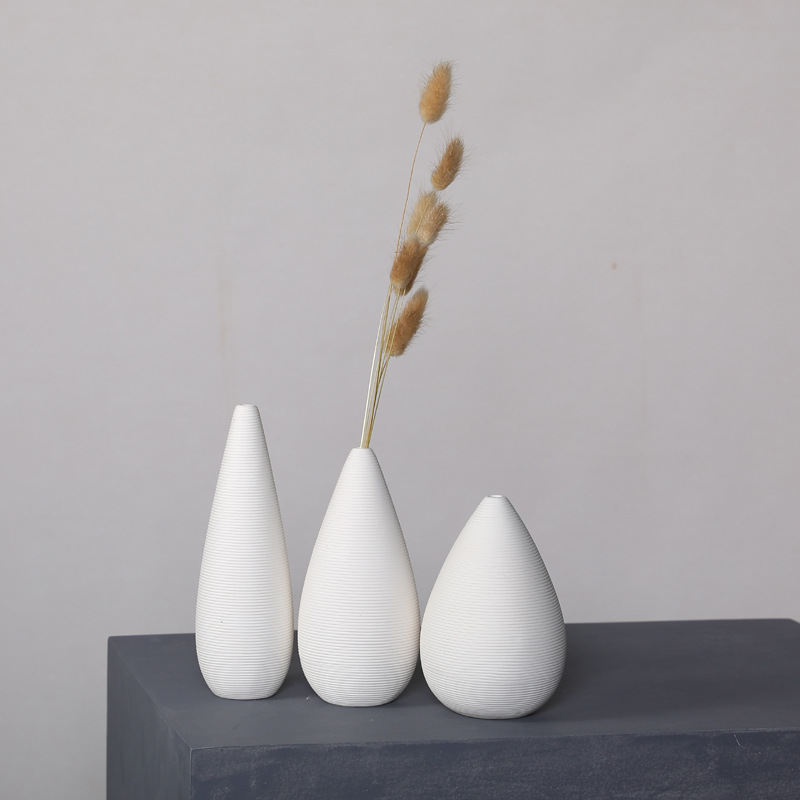 Corea del Sur ins estilo florero decoración flor seca arreglo salón hogar decoración cerámica llanura ardiente flor dispositivo fábrica al por mayor