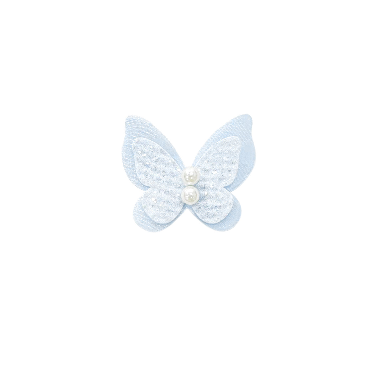 Apliques de mariposa mini de organza de doble capa con perlas, flores decorativas para ropa, ropa infantil, vestidos, zapatos, sombreros, bolsos y accesorios. image 7