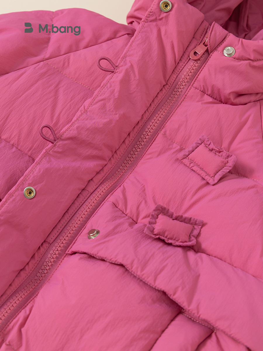 Youbao ropa para niños ropa para niños de invierno rosa rojo chaqueta para niños chaqueta larga para niñas calidez DY23113