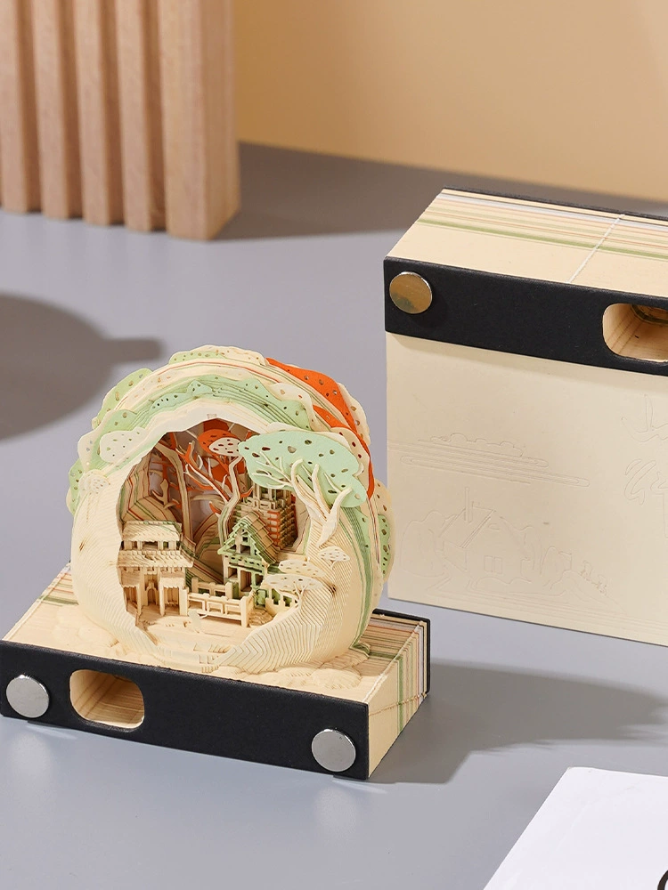 Three dimensional calendar, note, sticker, in 3d format, 2025 years, Birthday gift