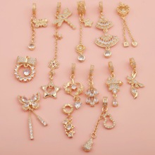 14K�~僽�߱�ɫ��ʯ�����������Ǻ��J���K���diy�ֹ��Ʒ���