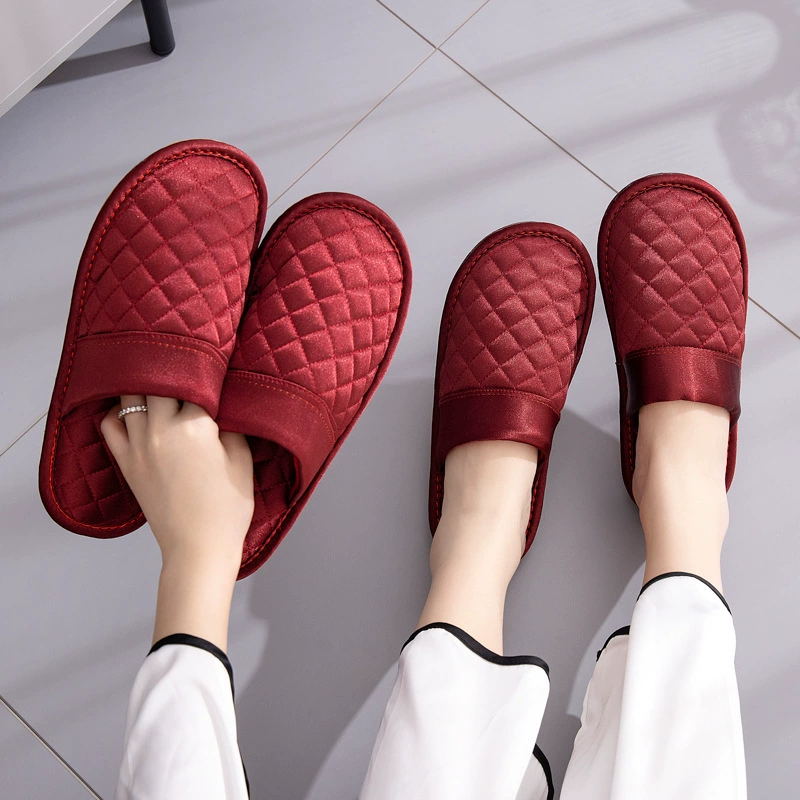 Свадебные хлопковые тапочки, сопровождающие утреннее платье невесты, тапочки праздничные красные свадебные хлопковые тапочки Advanced Light Luxury