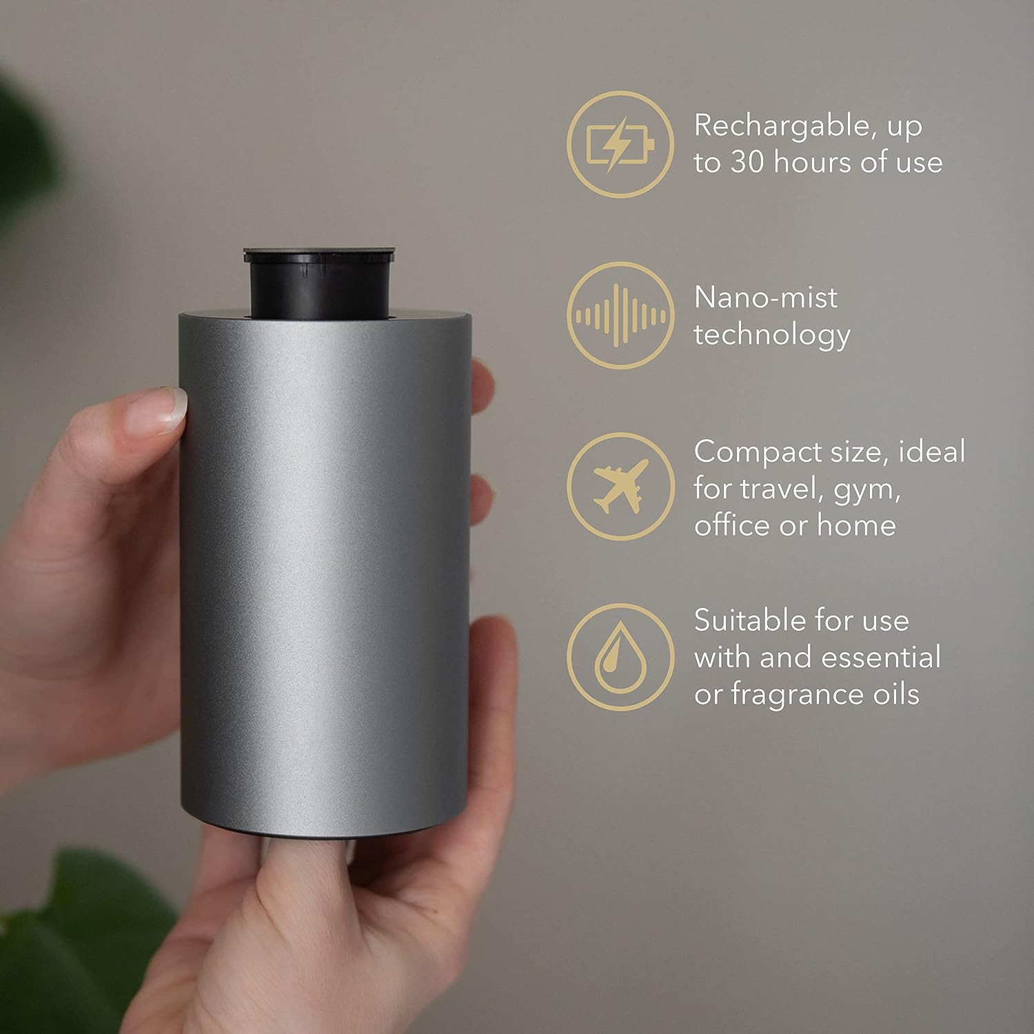 Fragancia transfronteriza explosiva máquina de fragancia montada en automóviles escritorio dos fluidos expansor de fragancia plástico mini pulverizador de fragancia recargable portátil