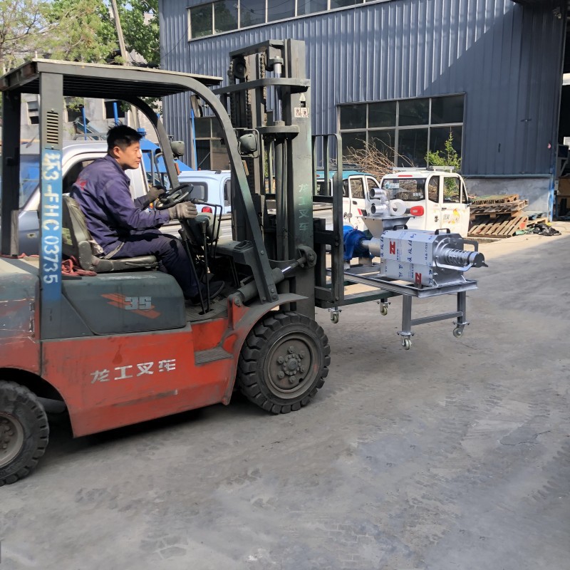 马达加斯加粪便干湿分离机纸浆混合物分离设备红薯豆腐渣脱水设备