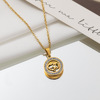 Fashionable zirconium, advanced necklace, four-leaf clover, bright catchy style, high-quality style, simple and elegant design