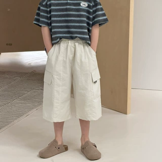 棉小铺男童工装短裤儿童夏季休闲裤2026新款韩版潮范透气速干童装