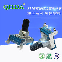 供應R111G雙聯直腳電位器功放均衡音量調節可調功放碳膜溫控器用